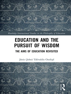 cover image of Education and the Pursuit of Wisdom